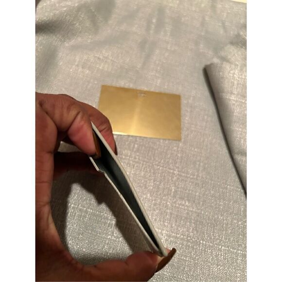 Tom Ford Cardholder Wallet Business Cards Holder Leather Logo Monogram Gold New - Picture 4 of 4
